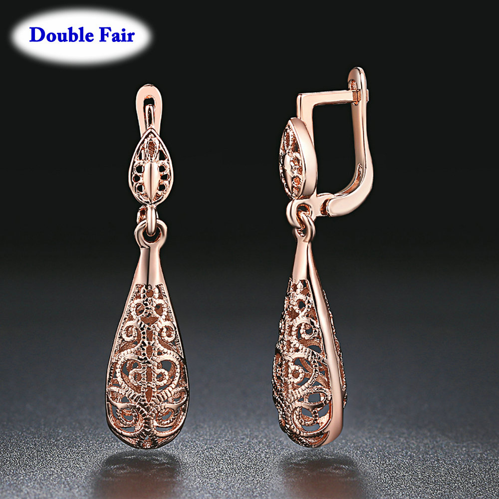 Ethnic Fashion Brand - Ethnic Style Vintage Waterdrop Earrings Rose