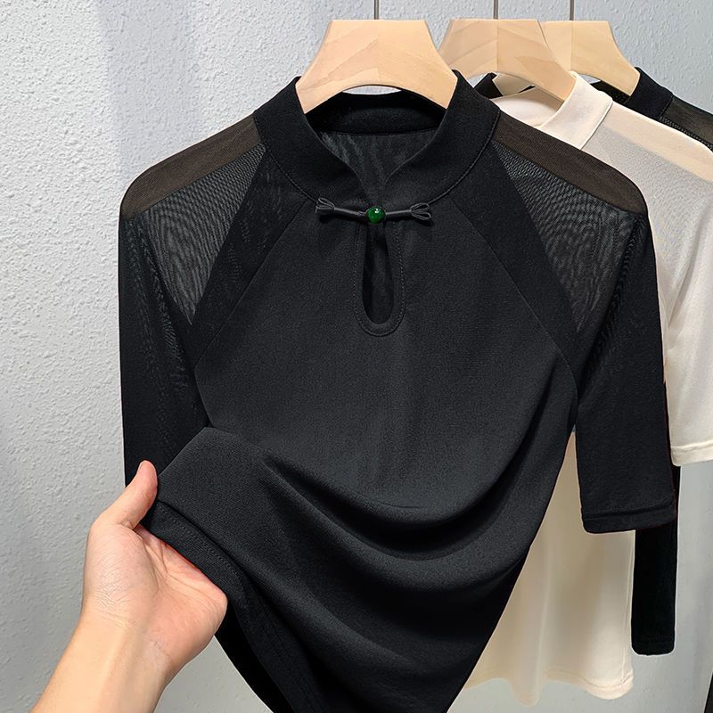 Ethnic Style Mesh Short-sleeve - Ethnic Chic Fashion ulasan dan harga