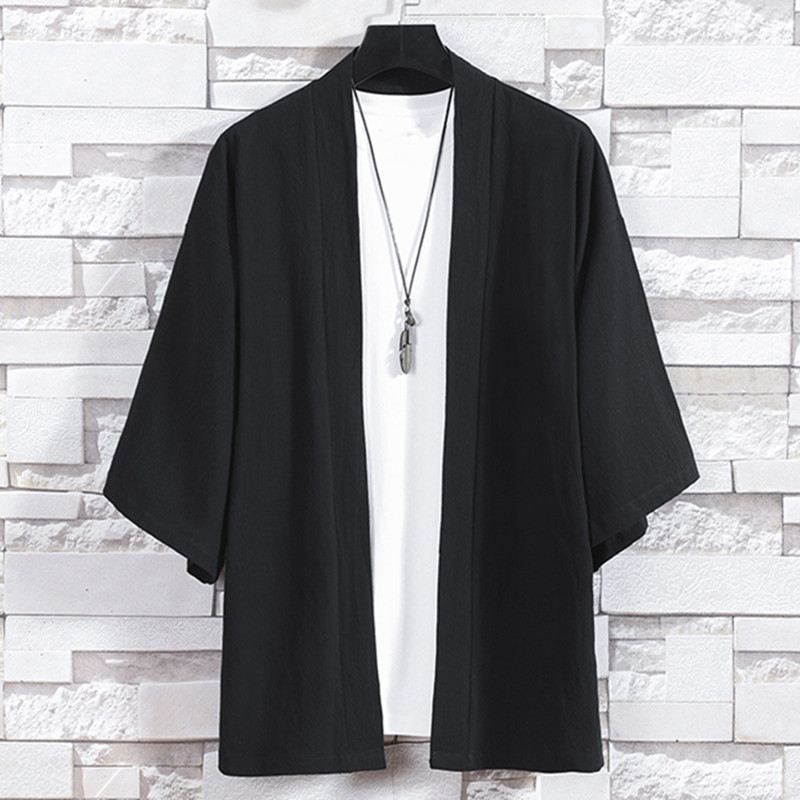 Men's Kimono Cardigan Japanese - Haori Japanese Jacket ulasan dan harga