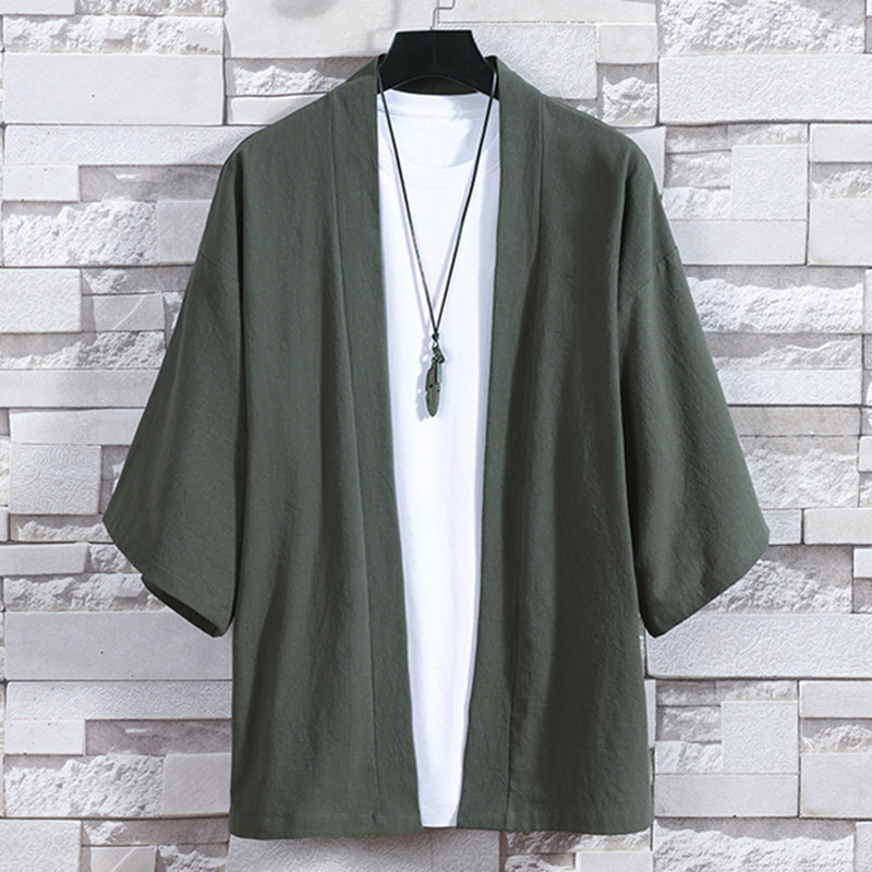 Men's Kimono Cardigan Japanese - Haori Japanese Jacket ulasan dan harga
