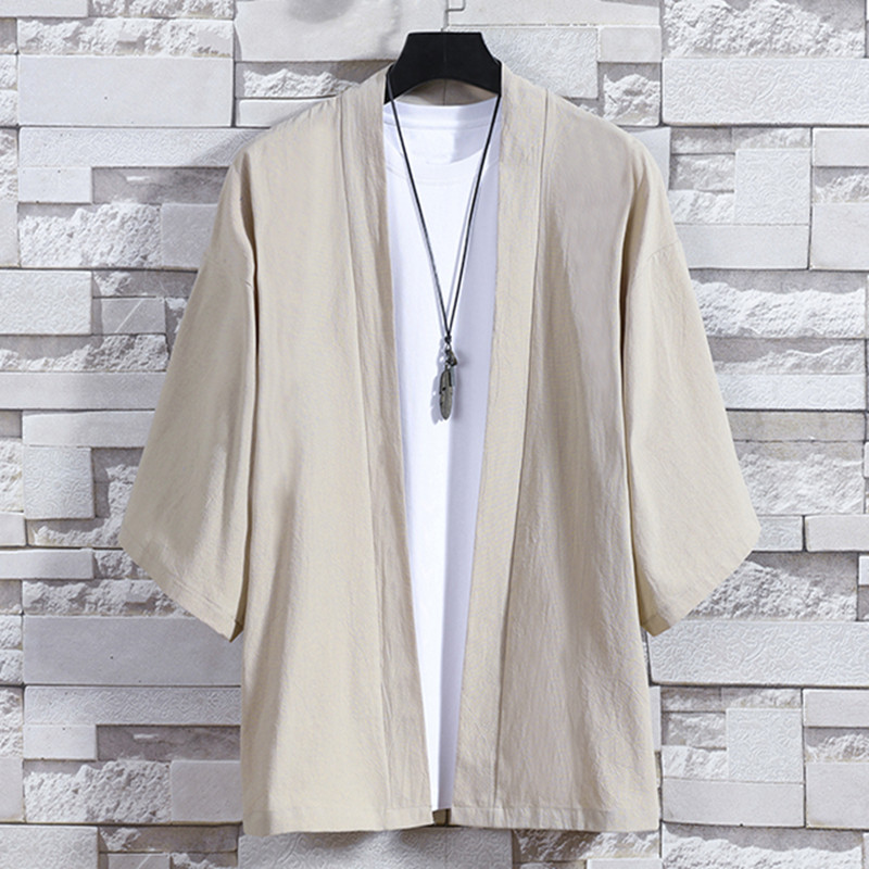 Men's Kimono Cardigan Japanese - Haori Japanese Jacket ulasan dan harga
