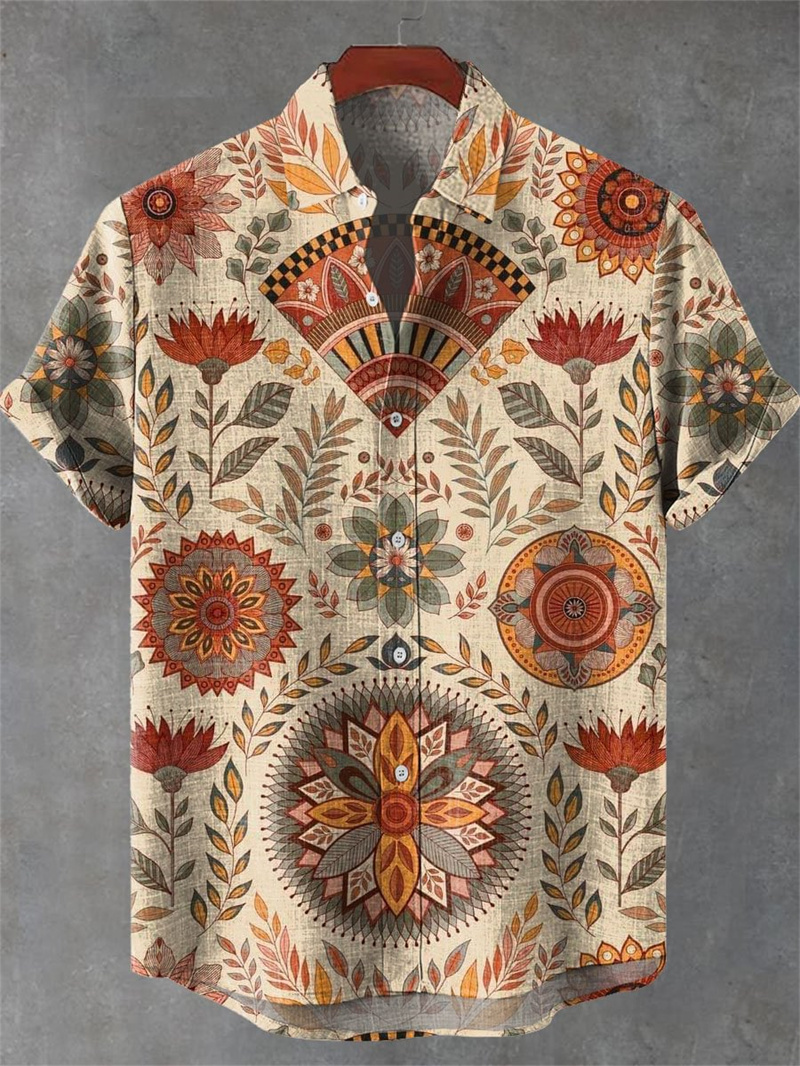 Men's Short Sleeve Shirt Vinta - Men'S Ethnic Fashion Trends ulasan dan harga