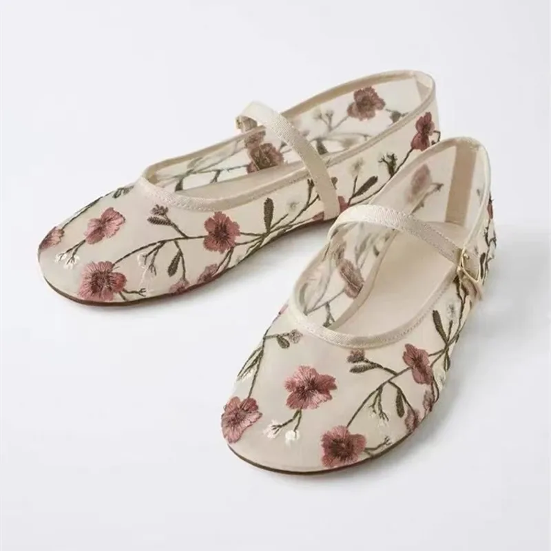 Mesh Embroidered Leisure Balle - Women'S Ethnic Fashion Brands ulasan dan harga