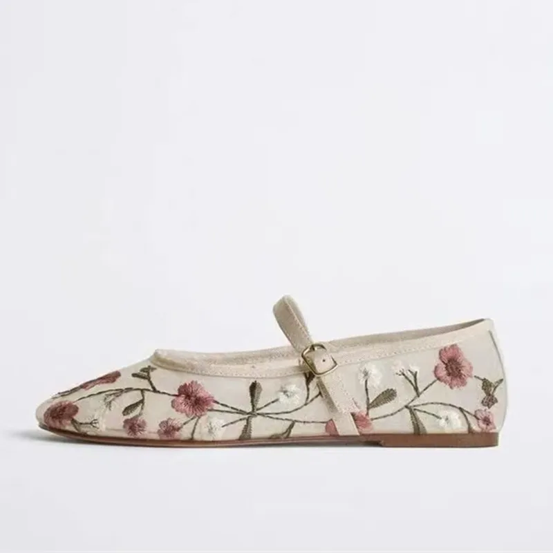 Mesh Embroidered Leisure Balle - Women'S Ethnic Fashion Brands ulasan dan harga