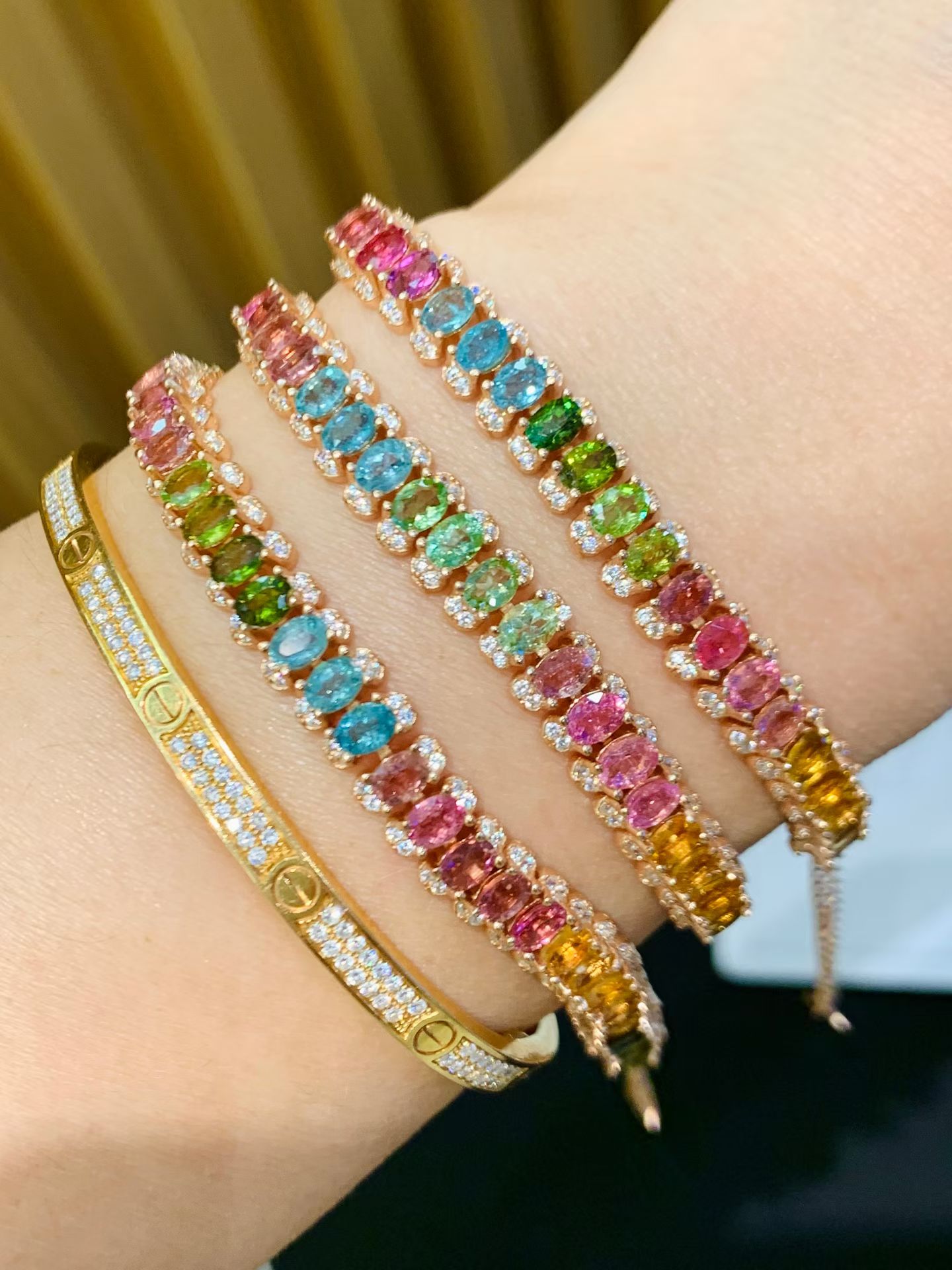 925 Silver Plated 18K Gold Nat - Ethnic Fashion Boutique ulasan dan harga