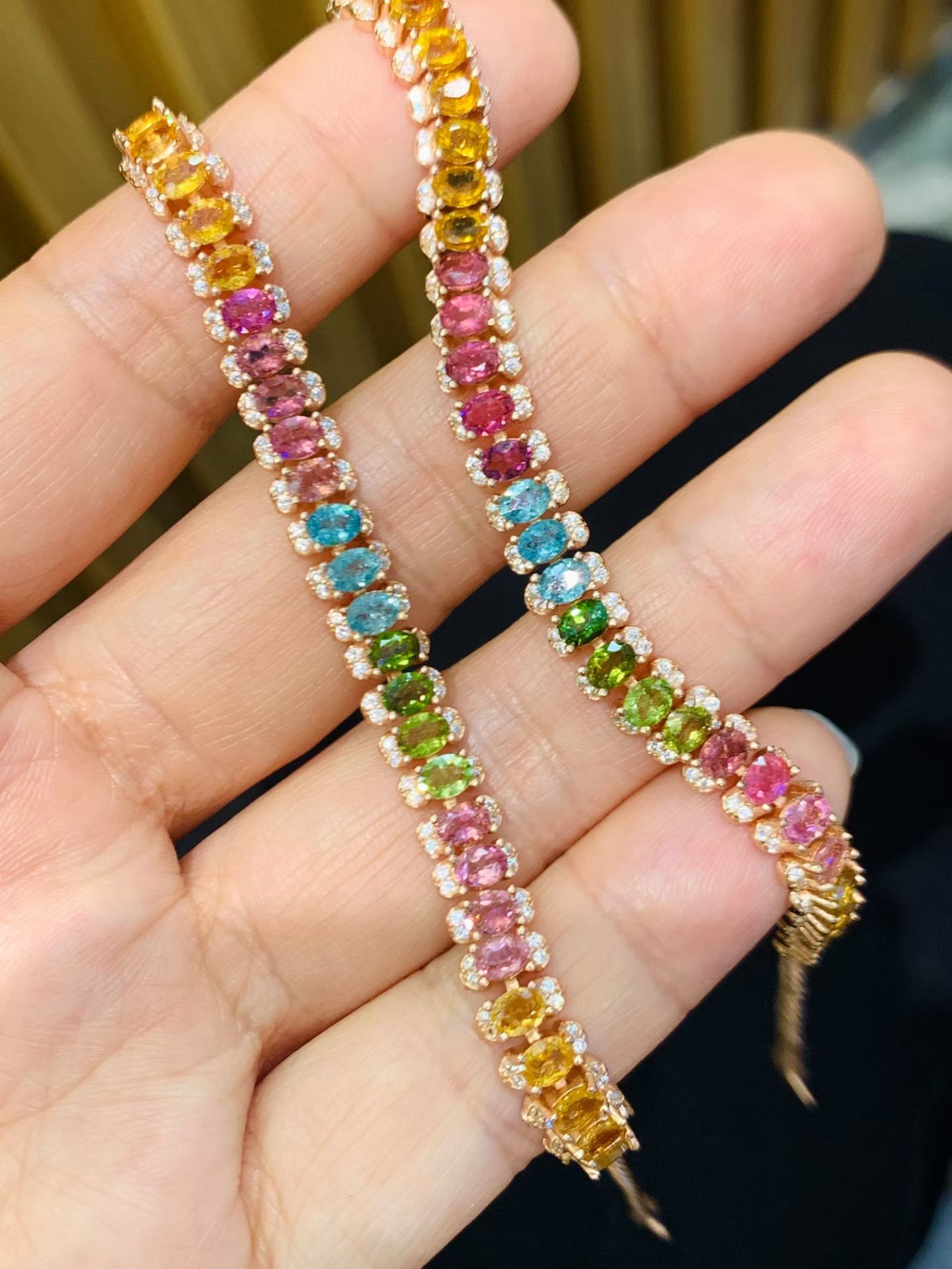 925 Silver Plated 18K Gold Nat - Ethnic Fashion Boutique ulasan dan harga
