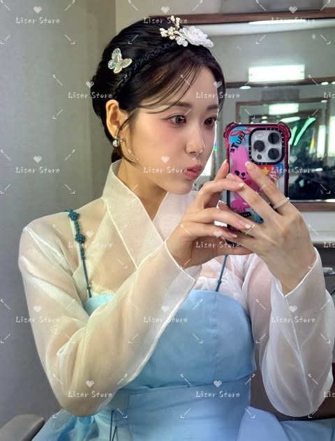 Liser Short Modern Hanbok Ligh - Hanbok Modern Set ulasan dan harga