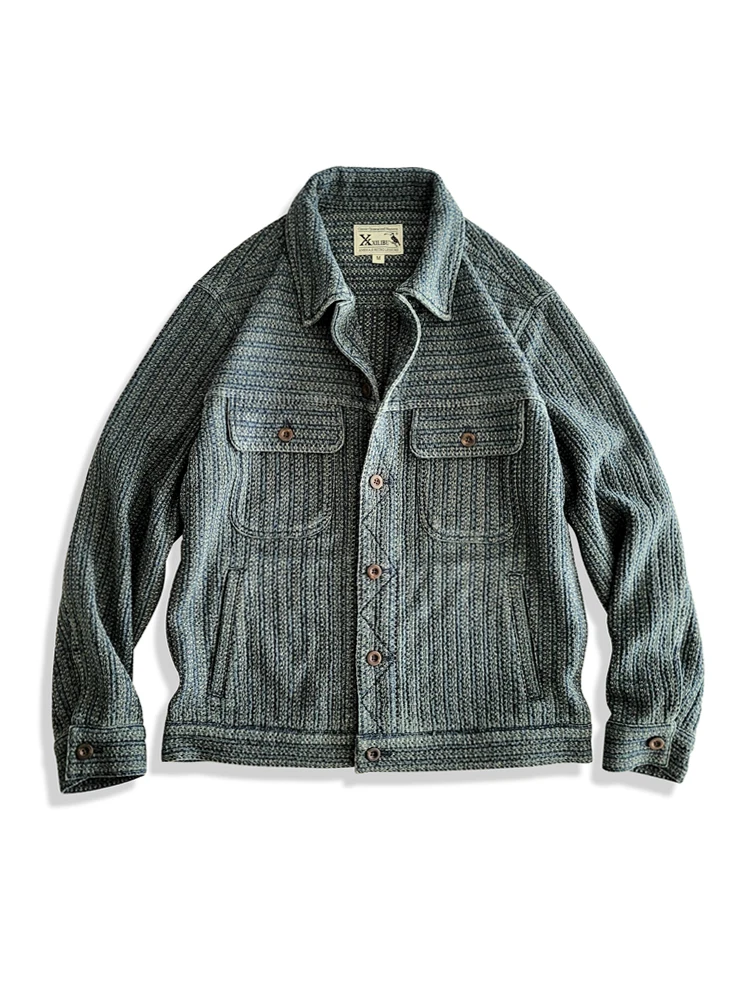 Amekaji Wear Clothes Men Honey - Haori Japanese Jacket ulasan dan harga