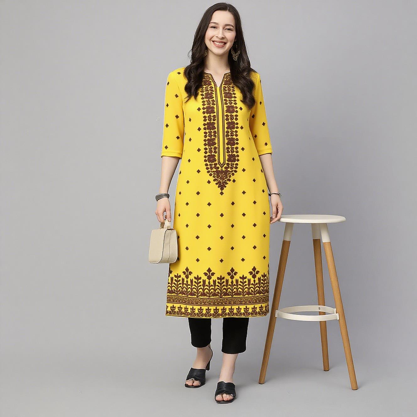 Muslim Kurt Flowers Women's Fa - Ethnic Fashion Kurtis ulasan dan harga