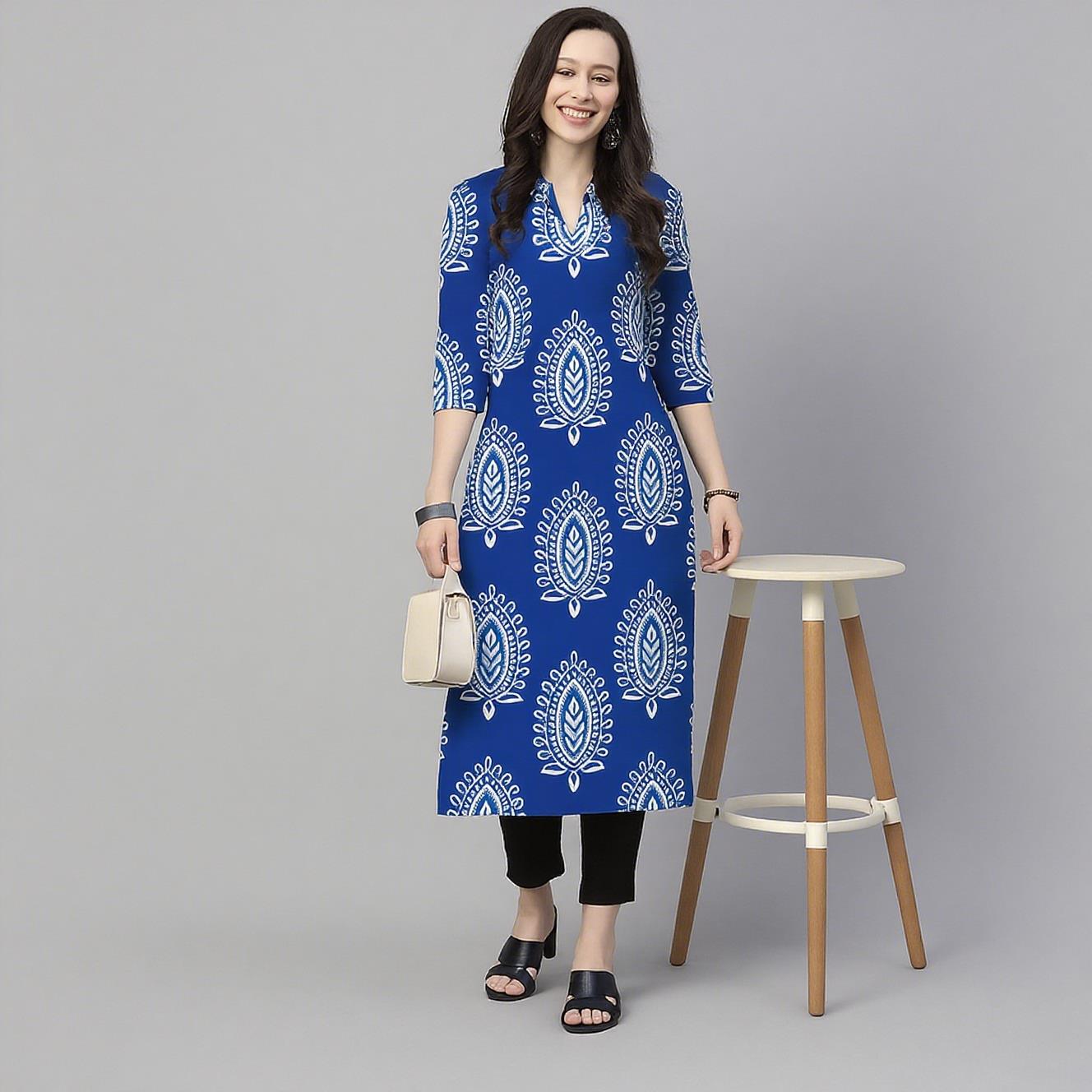 Muslim Kurt Flowers Women's Fa - Ethnic Fashion Kurtis ulasan dan harga