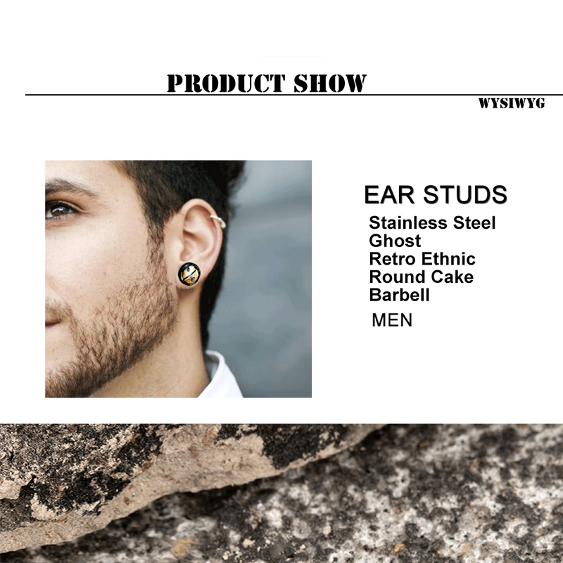 Earrings Retro Ethnic Round Ca - Men'S Ethnic Fashion Trends ulasan dan harga