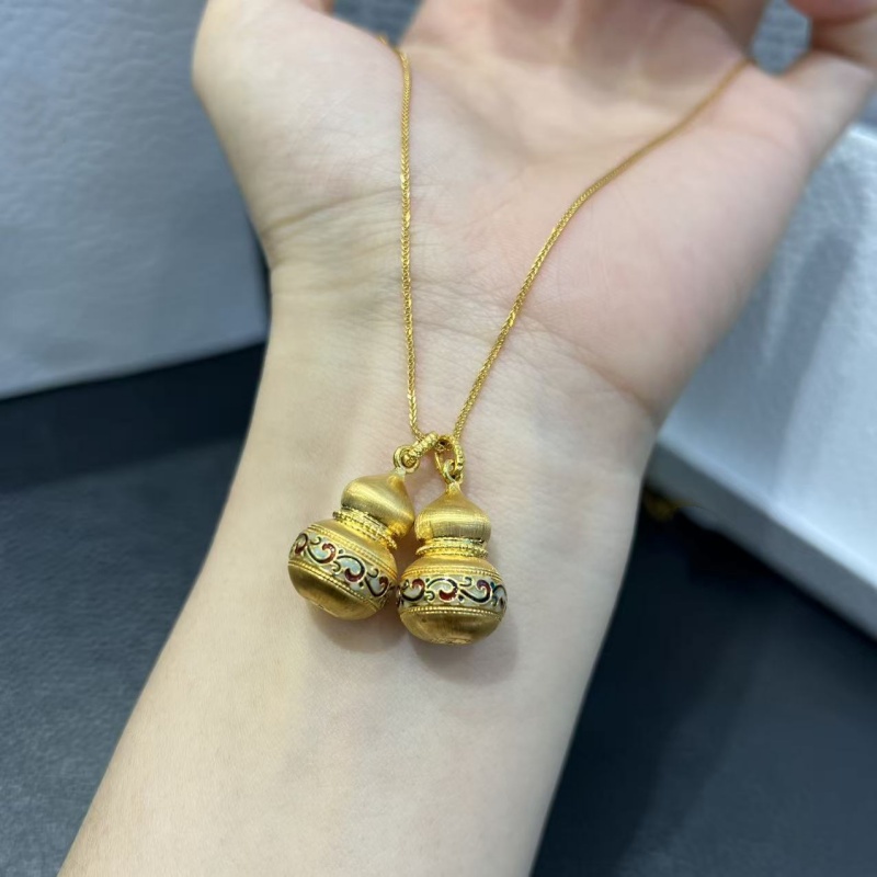 18K gold auspicious cloud gour - Ethnic Fashion Boutique ulasan dan harga