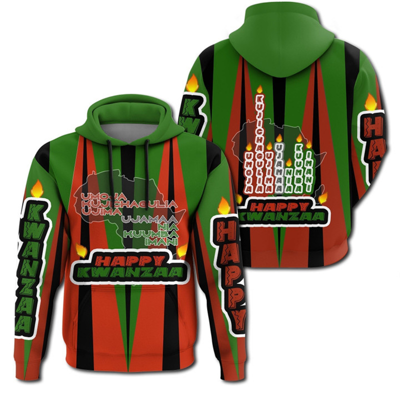 African Kwanzaa Hoodies 3D Pri - Men'S Ethnic Fashion Trends ulasan dan harga