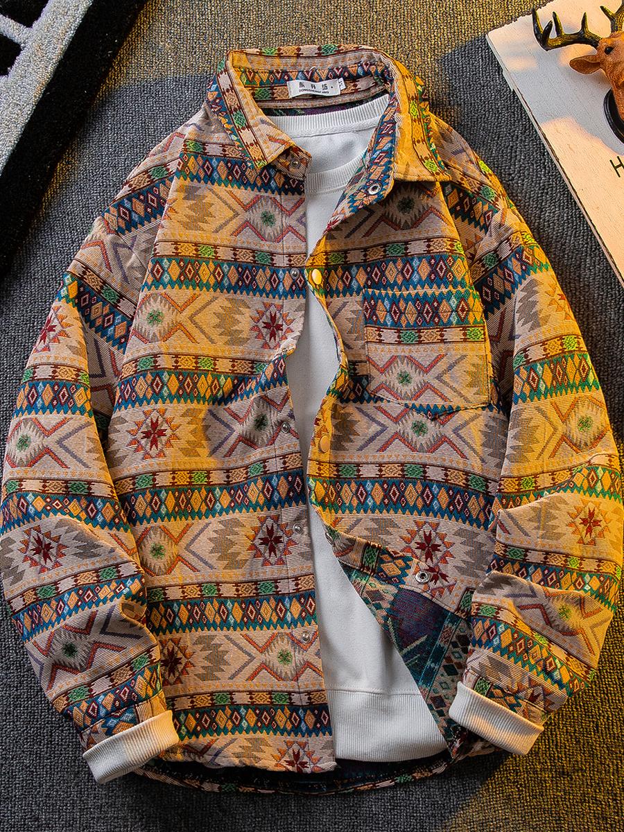 Men Japanese Ethnic Tribal Wov - Haori Japanese Jacket ulasan dan harga