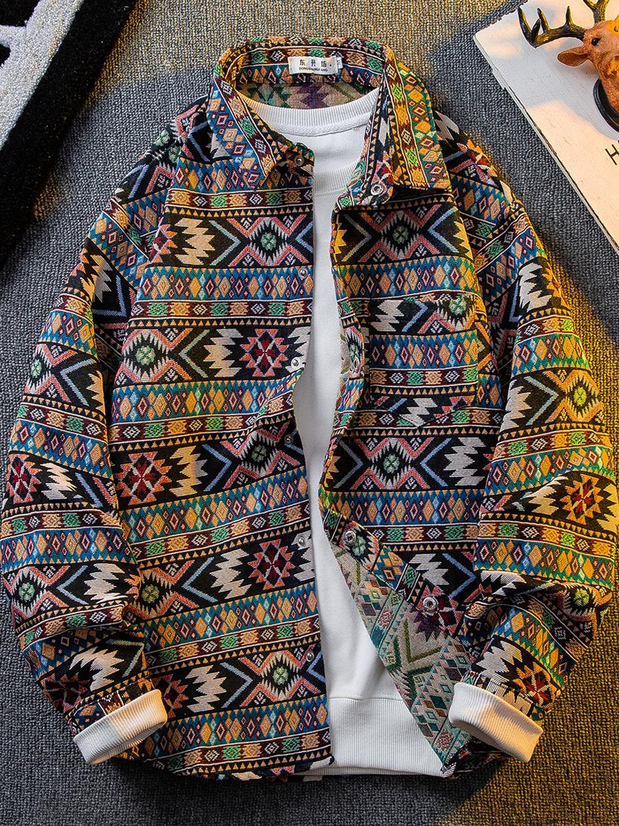 Men Japanese Ethnic Tribal Wov - Haori Japanese Jacket ulasan dan harga