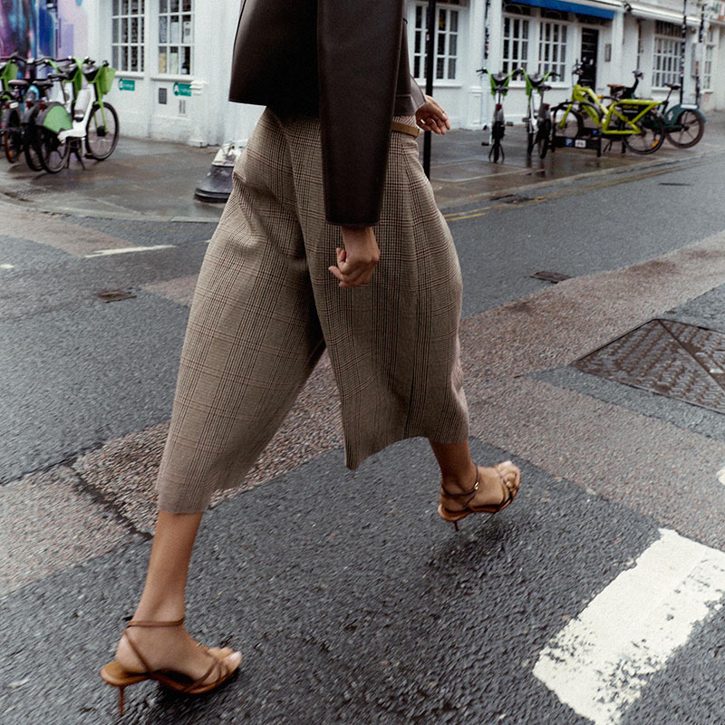 High Waist Loose Plaid Long Ca - Ethnic Clothing & Online Fashion Store Khaadi Us ulasan dan harga