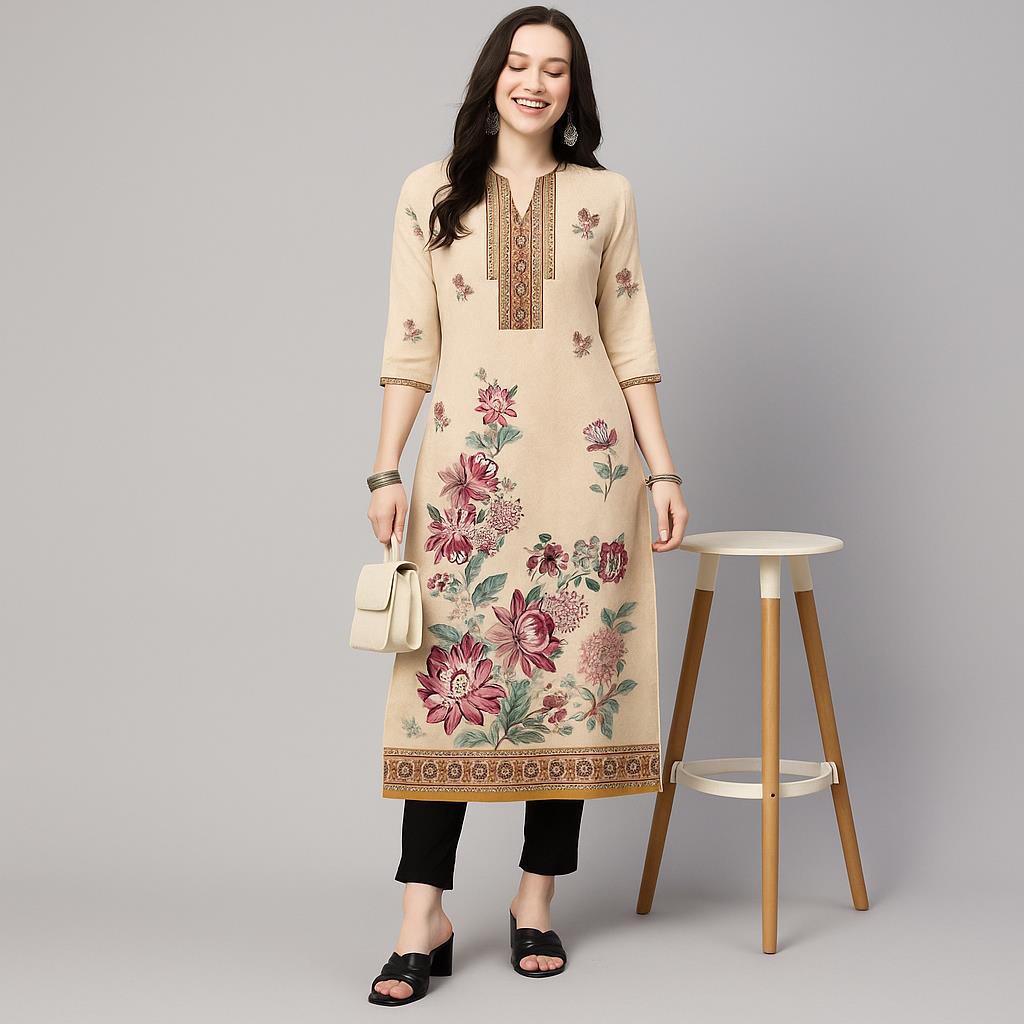 Muslim Kurt Women's Casual Fas - Ethnic Fashion Kurtis ulasan dan harga