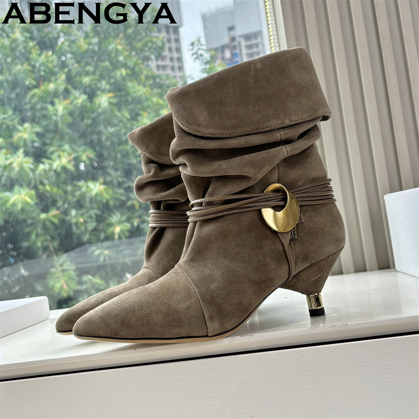 Size 35-42 Kitten Heel Ankle B - Ethnic Fashion Week ulasan dan harga