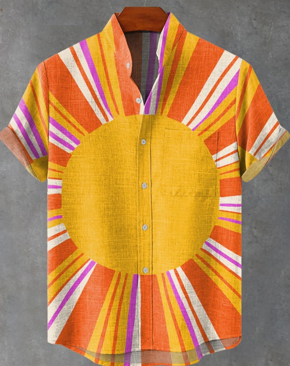 New Ethnic Style Sunset 3D Pri - Ethnic Fast Fashion ulasan dan harga