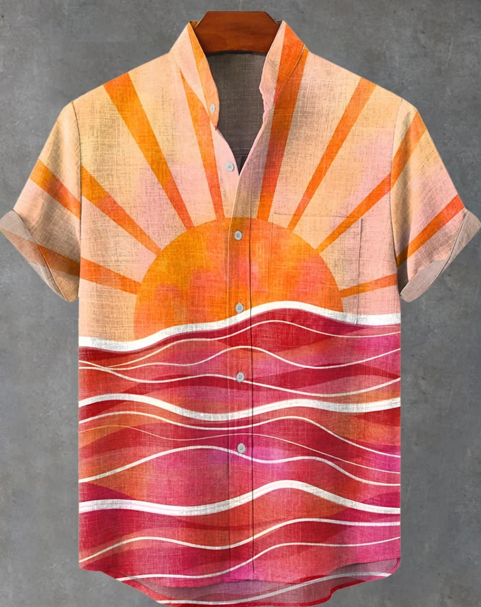 New Ethnic Style Sunset 3D Pri - Ethnic Fast Fashion ulasan dan harga