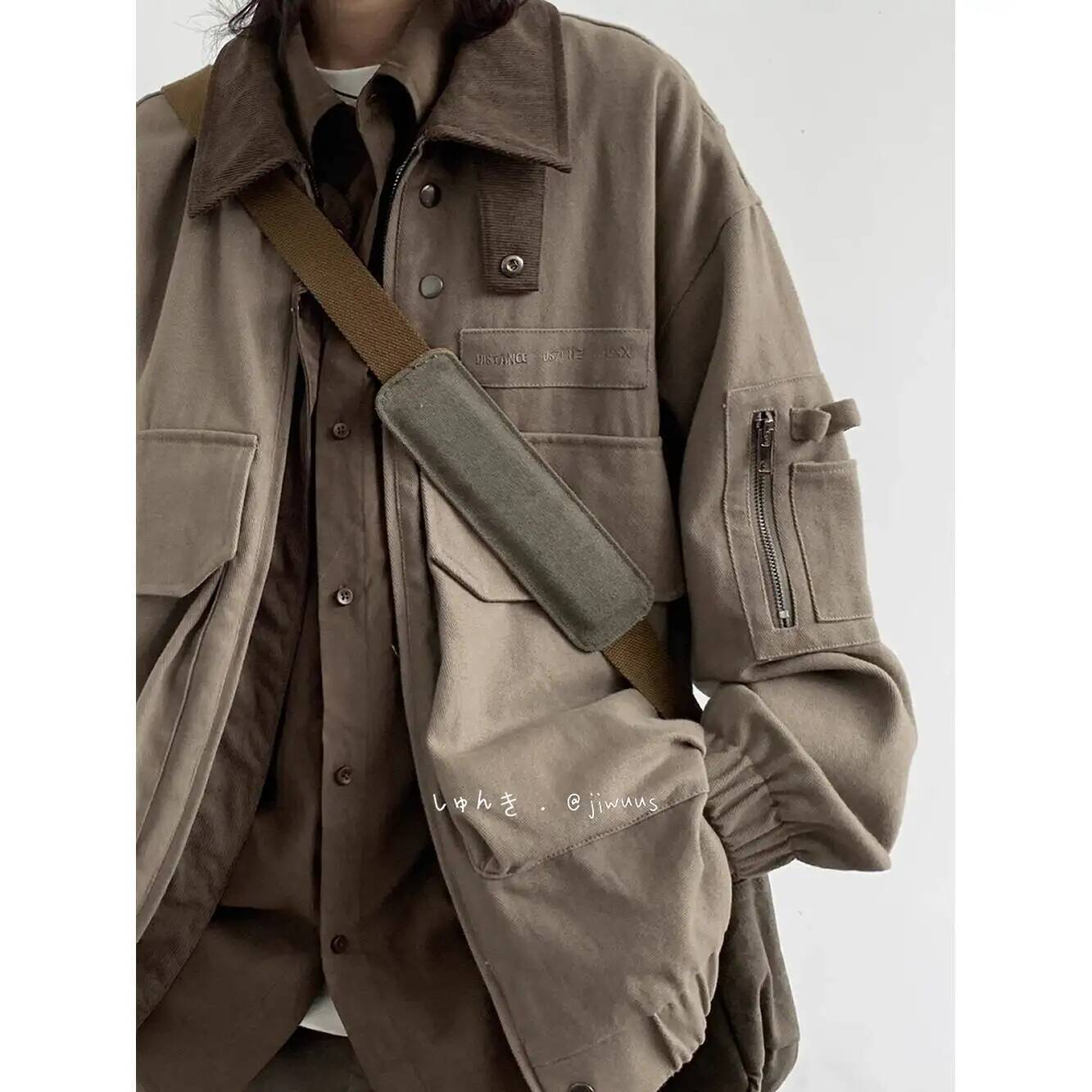 Man Jacket Spring Autumn Loose - Haori Japanese Jacket ulasan dan harga