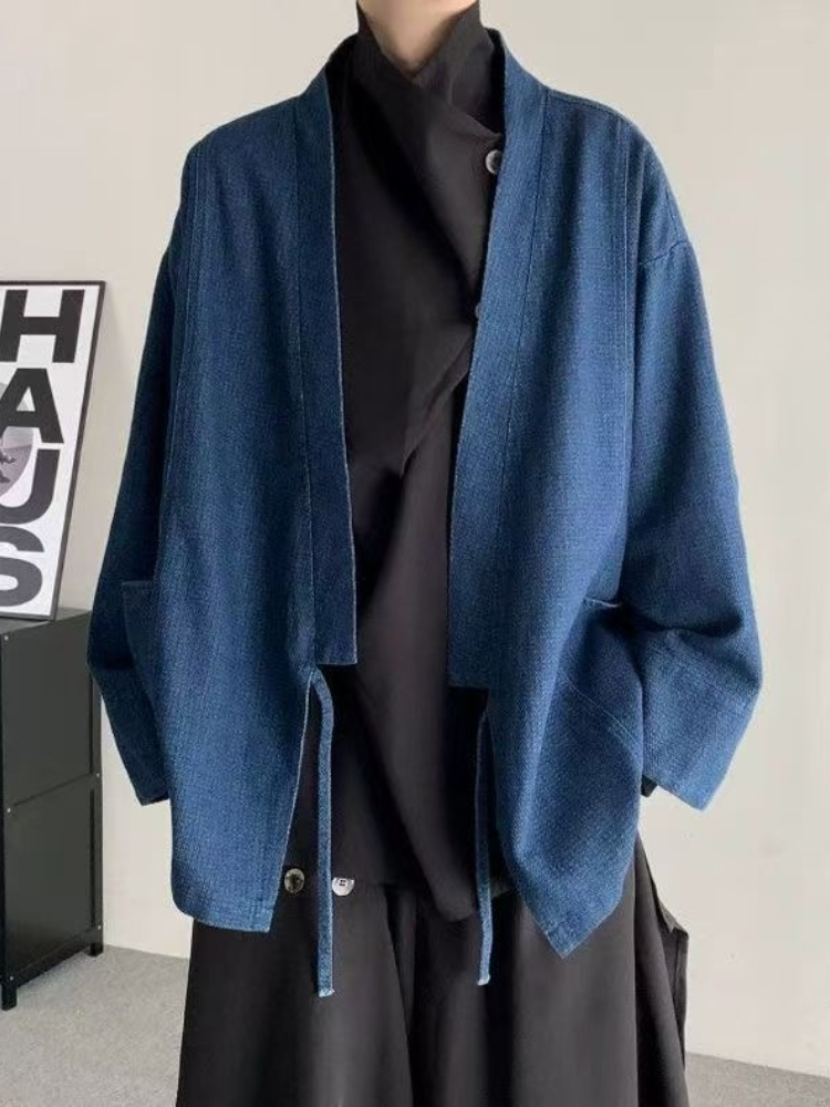 Vintage Japanese Style Denim C - Haori Japanese Jacket ulasan dan harga
