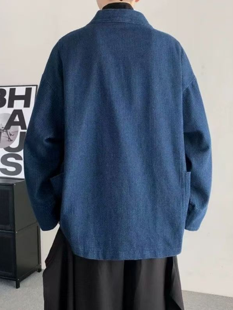 Vintage Japanese Style Denim C - Haori Japanese Jacket ulasan dan harga