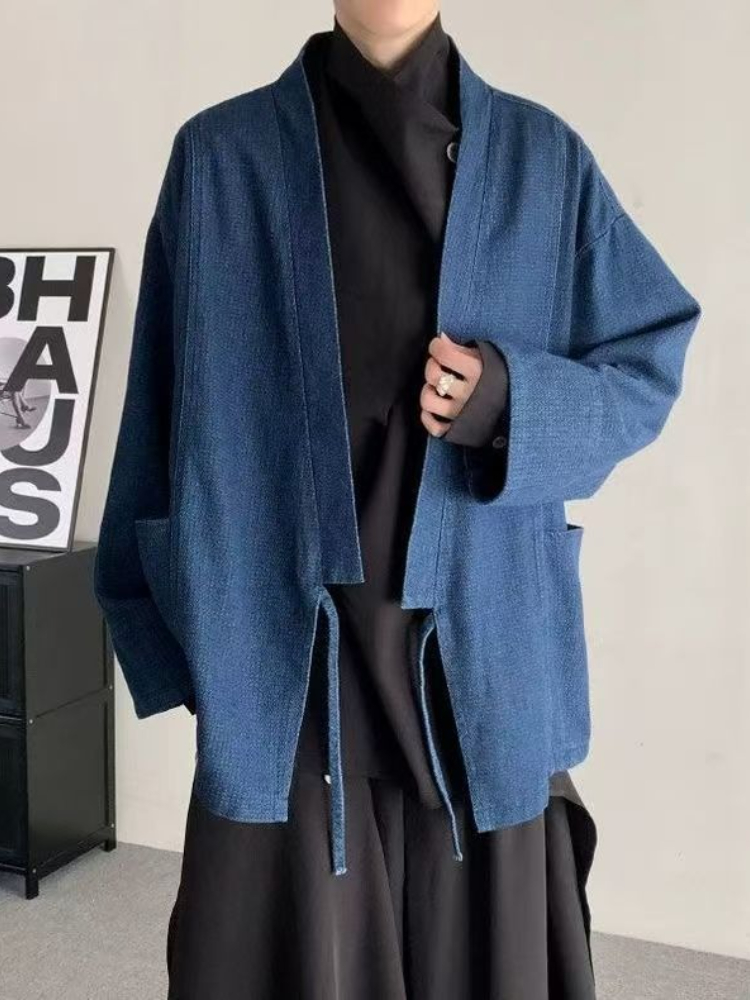 Vintage Japanese Style Denim C - Haori Japanese Jacket ulasan dan harga