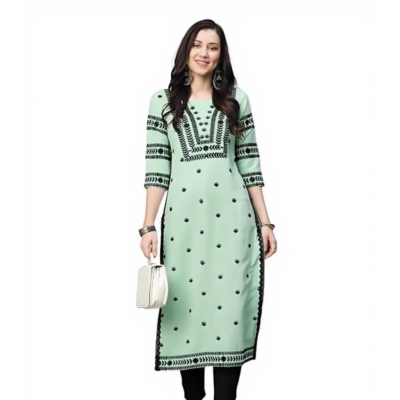 Muslim Kurt Flowers Women's Fa - Ethnic Fashion Kurtis ulasan dan harga