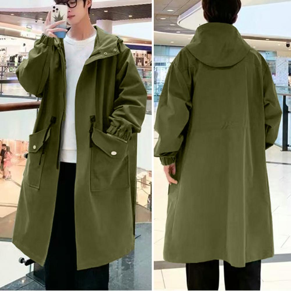 Long Trench Coat Jacket Men Au - Haori Japanese Jacket ulasan dan harga