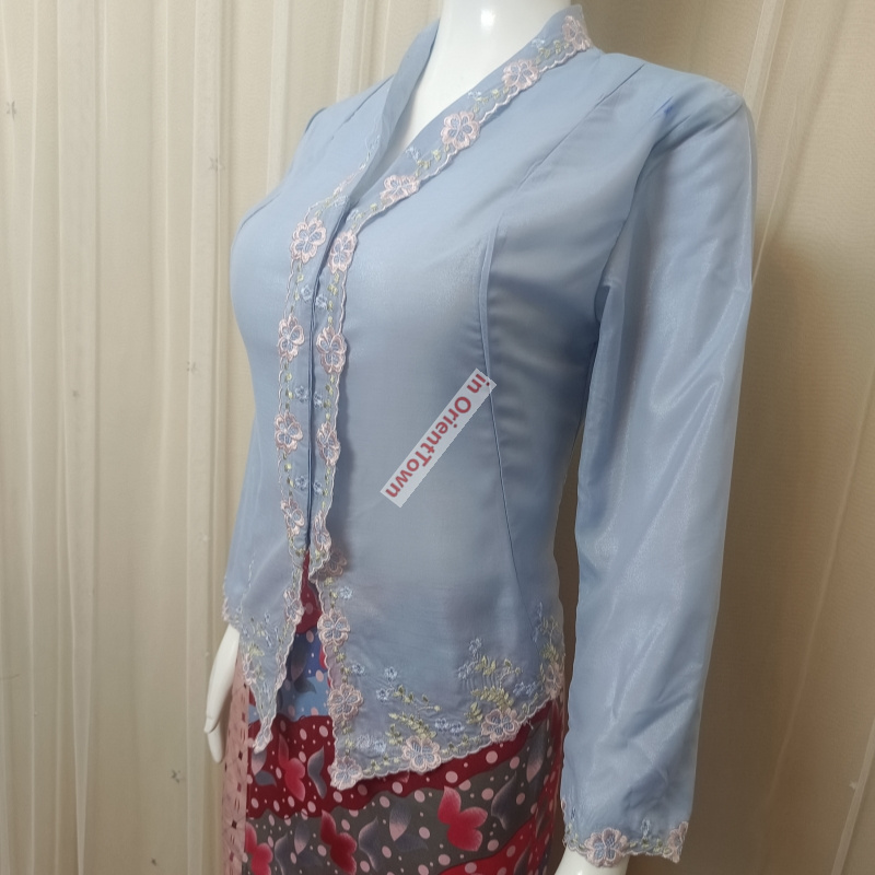 Southeast Asian countries Blue - Thai Silk Blouse ulasan dan harga