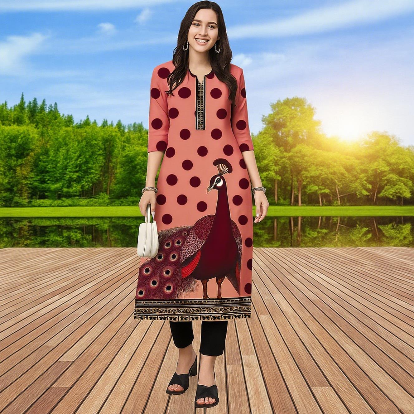 Muslim Kurt Women Casual Fashi - Ethnic Fashion Kurtis ulasan dan harga