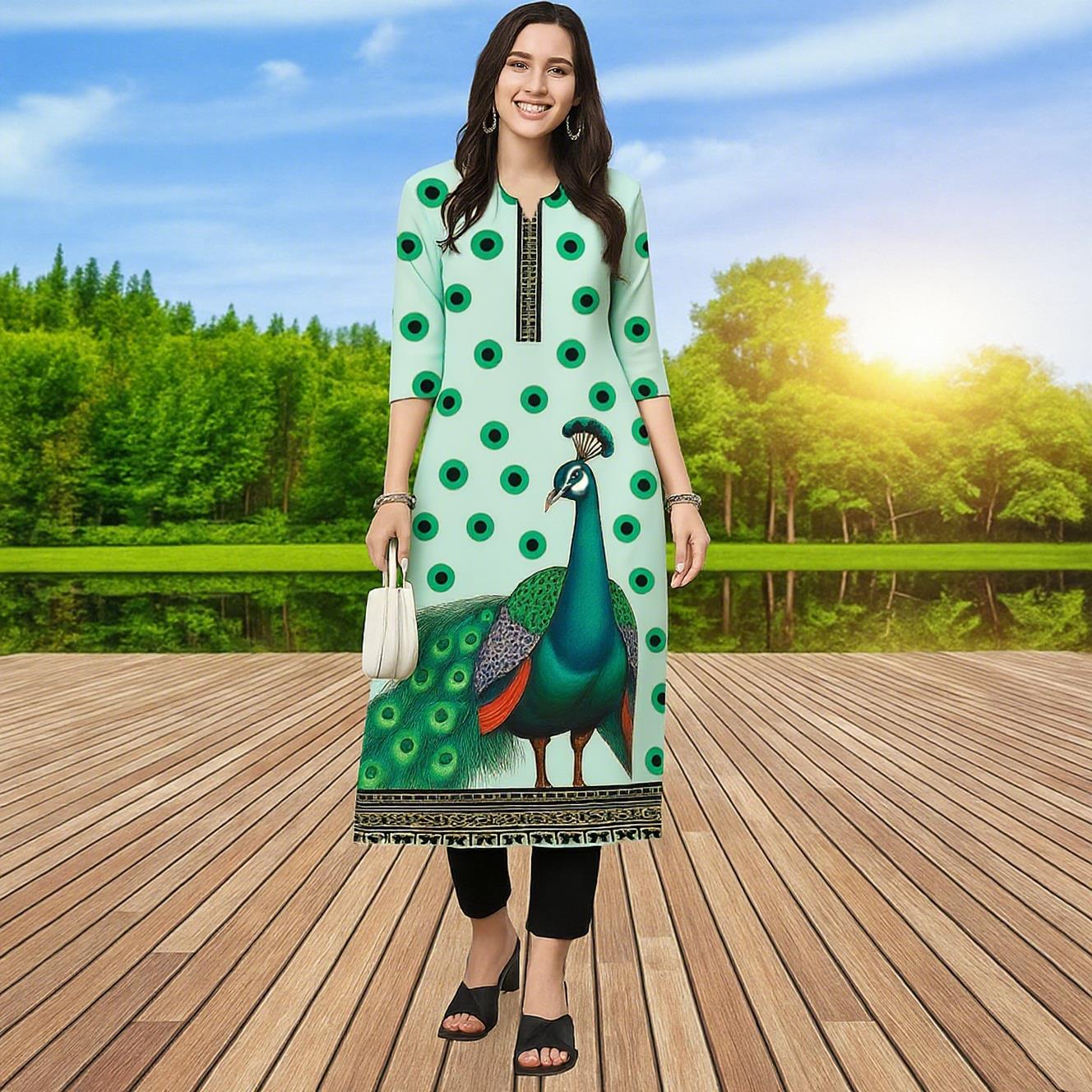 Muslim Kurt Women Casual Fashi - Ethnic Fashion Kurtis ulasan dan harga