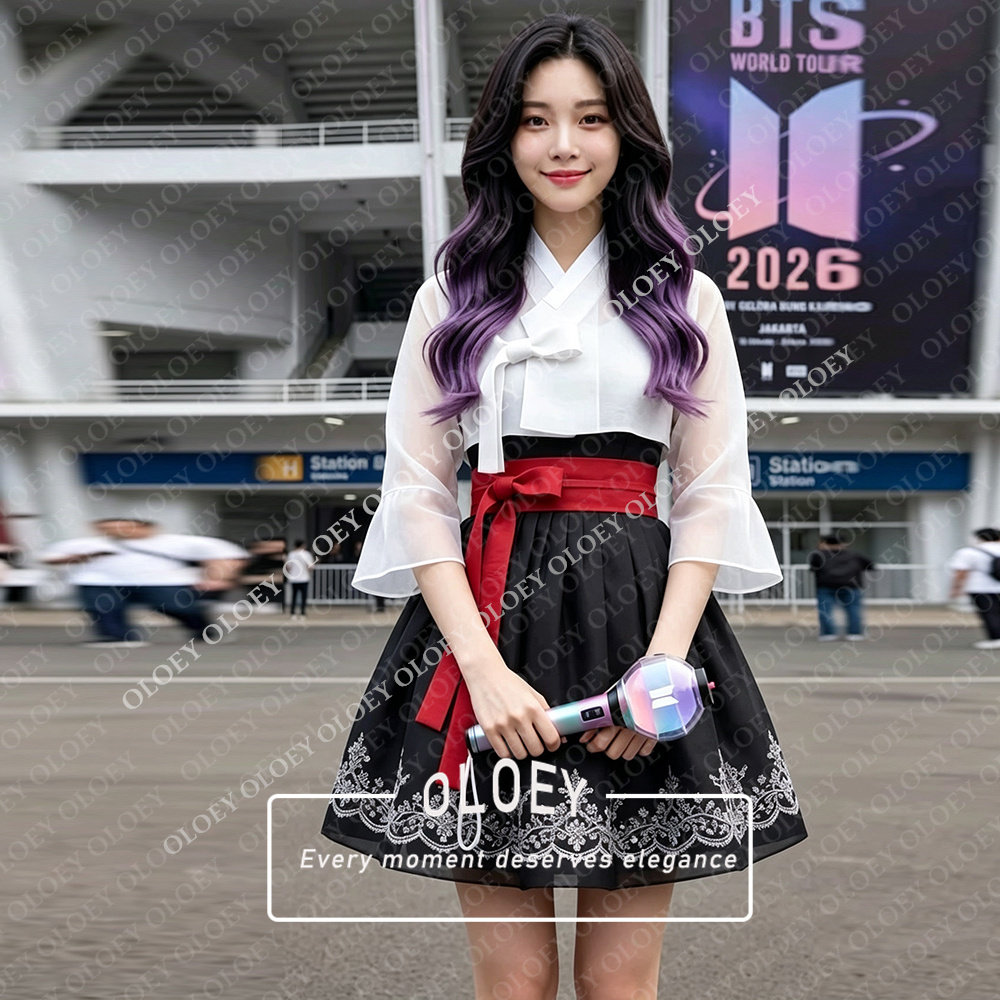 OLOEY Modern Appliques Short C - Hanbok Modern Set ulasan dan harga