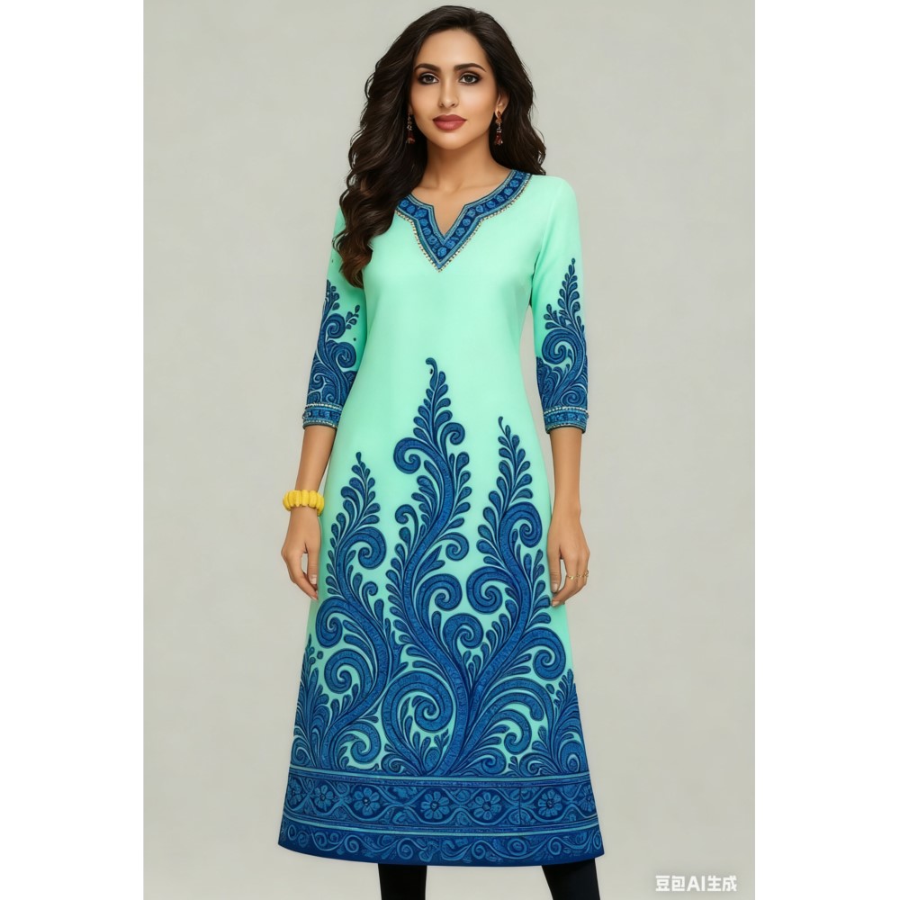 Muslim Kurt Flowers Women's Fa - Ethnic Fashion Kurtis ulasan dan harga