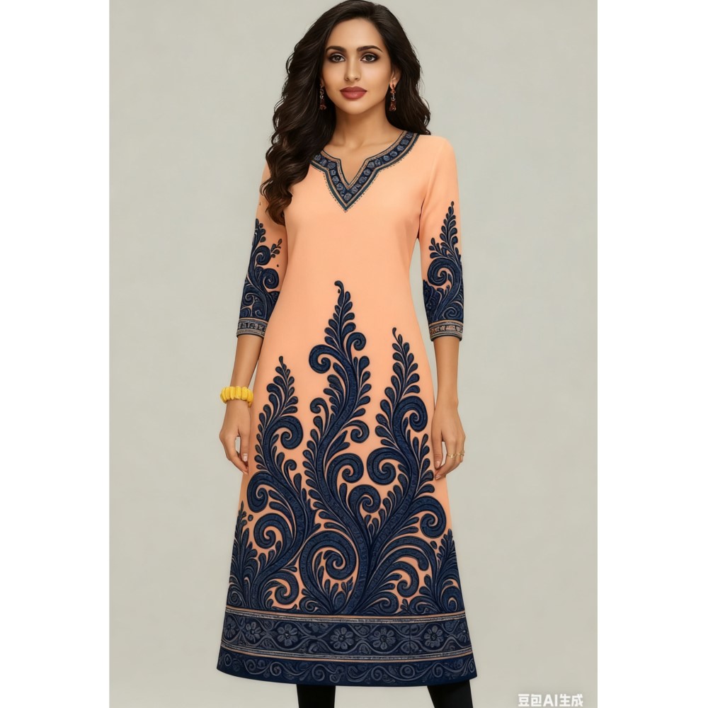 Muslim Kurt Flowers Women's Fa - Ethnic Fashion Kurtis ulasan dan harga